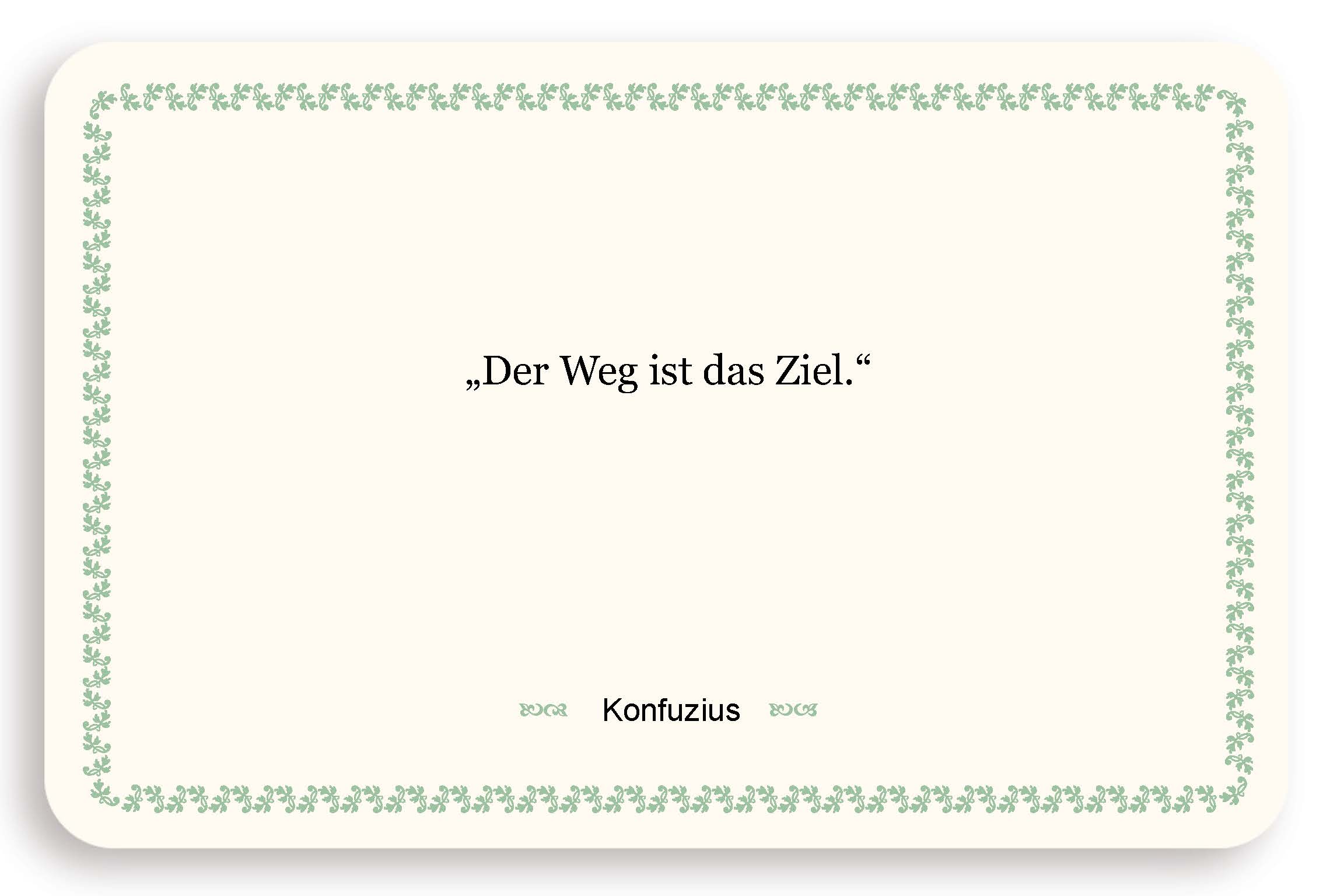Zitatkarte - Der Weg